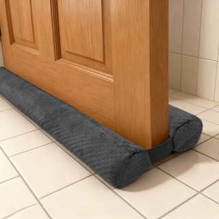 Door Draft Stopper for Bottom of Door, Under Door Gap Filler for Big Gap, No Folding Required, Flexible Installation Door Sweep soundproofing Strip for Home & Apartment, 26-30in