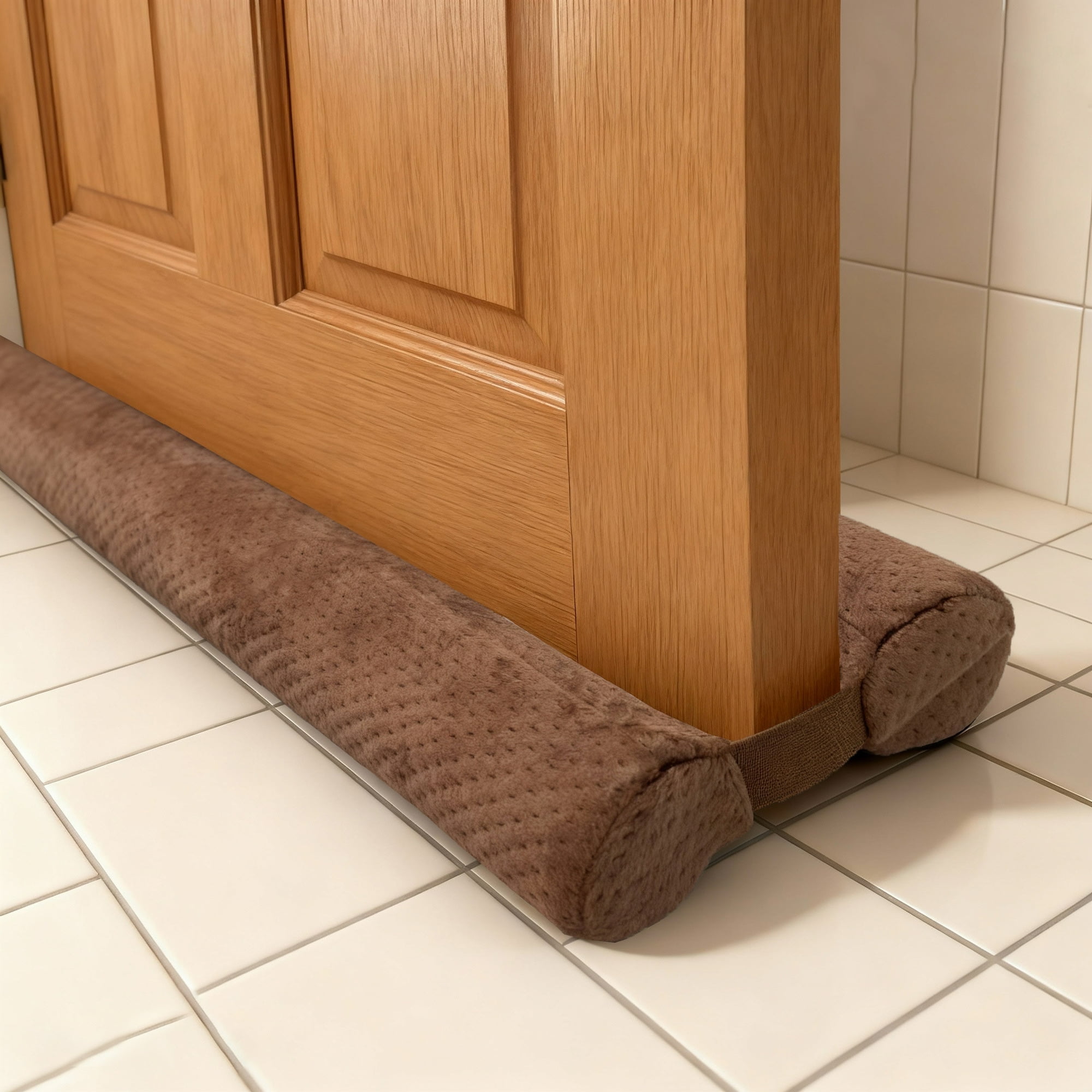 Door Draft Stopper for Bottom of Door, Under Door Gap Filler for Big Gap, No Folding Required, Flexible Installation Door Sweep soundproofing Strip for Home & Apartment, 30-36in