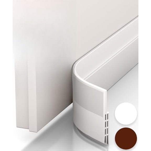 ® Door Draft Stopper for Bottom of Door - Premium Door Sweep for Bottom of Door/Weather Stripping Door Seal (Save Energy – installs Quickly and Easily) Door Strip Ideal for