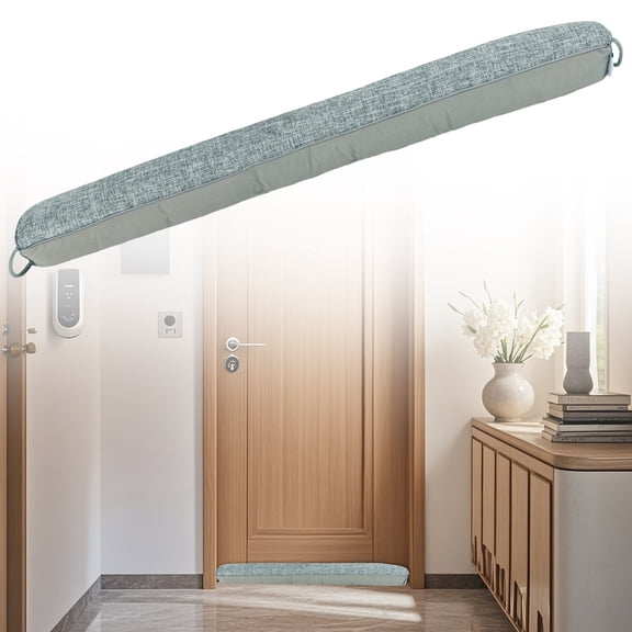 Door Draft Stopper for Bottom of Doors, 35.8inch Weather Stripping Seal, Insulation Soundproofing Seal, Thickened Felt Dustproof, Easy Install Gap Filler for Home Office