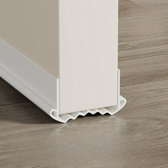 Door Draft Stopper, Cuttable Weather Stripping Door Seal, Strong Adhesive Door Sweep for Exterior and Interior Doors 37” Length(Small Size for Thickness 1.37"-2.16")