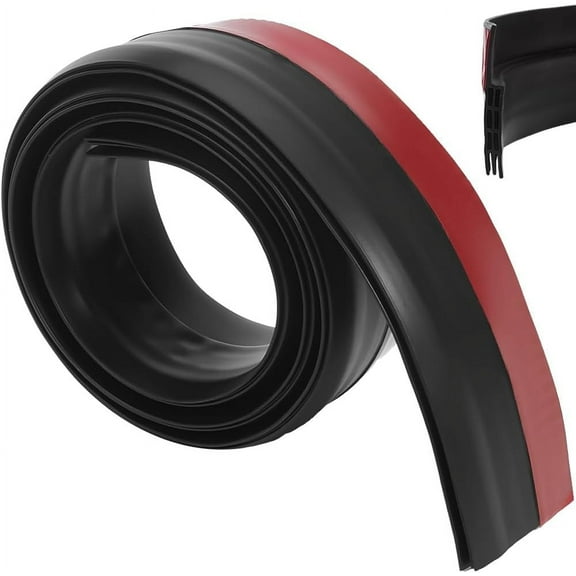 Door Draft Stopper Under Door Sweep for Bottom of Door Weather Stripping Noise Light Stopper Garage Window Gap Blocker Cold Air Insulation Door Seal Strip Strong Adhesive Black 39.4x1.9inch