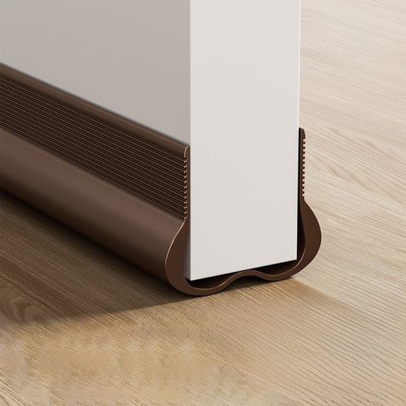 Under Door Draft Stopper, Door Sweep Gap Filler, Weather Stripping Noise Blocker Wind Guard For Bedroom AC, PVC Material Slide-On Design With Adhesive Tape