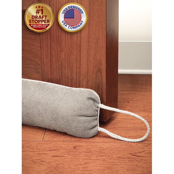 Door Draft Stopper For Noise, Cold Breeze & Bug Protection, 37" Soundproof Bottom Light Blocker, Wind Barrier by EcoEarth