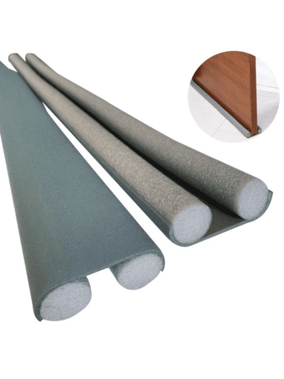 Door Draft Stopper, Twin Draft Blocker for Bottom of Doors Guard Noise and Light, Adjustable Under Door Seal Strip,Window Door Breeze Blocker (37.41inch)