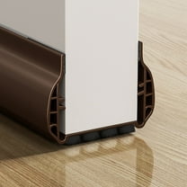 Door Draft Stopper Under Door Draft Blocker Insulator Door Sweep Weather Stripping Noise Stopper Strong Adhesive coffee