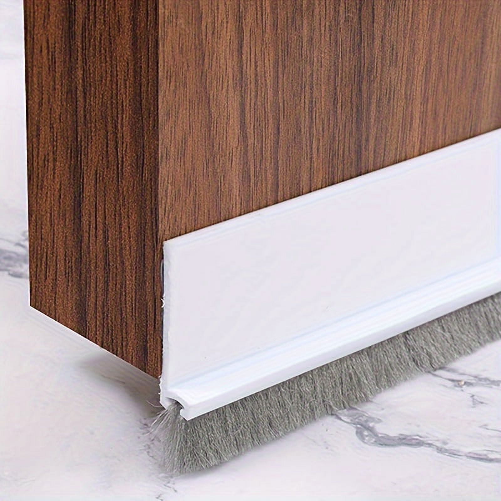 Door Draft Stopper With Brush For Exterior And Interior Doors,
