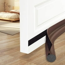 Under Door Draft Stoppers Brown 36 Inch Door Draft Blocker Draft Stoppers for Bottom of Doors Seal Gap Reduce Wind/Breeze, Cold Air, Dust, Smoke, Door Seal Strips Sweeps