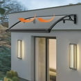 thumbnail image 1 of Door Drainage Awning Canopy Shelter, Rain Roof, Front Doors/Windows Overhang Awning for Sun Shade, 1 of 13