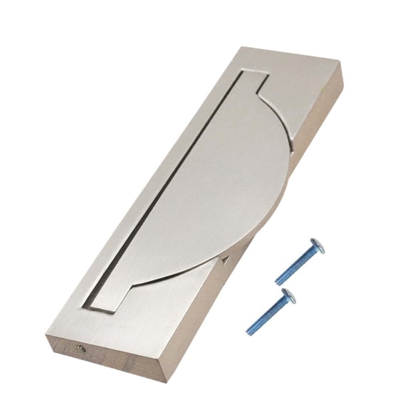 Door Drawer Handle Wire Drawing Invisible Pull With Screws Pitch Hole 64mm/96mm