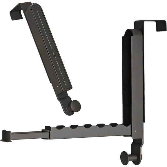 Over The Door Drying Rack, Foldable Portable Over The Door Hooks Hanger with Towel Racks Foldable and Pull Out Over The Door Hook Drying Rack, (1pack-Space Grey-L)