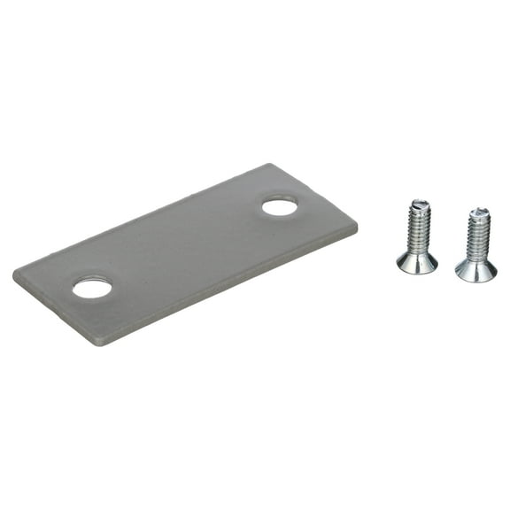 Door Edge Filler Plate, 1 in. x 2-1/4 in., Steel, Gray Primered