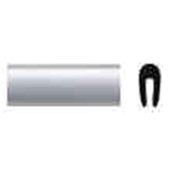 Door Edge Molding - Black - 0.38 in. - Durable PVC Construction