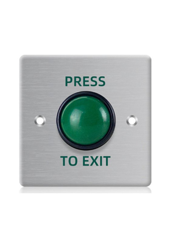 Door Exit Push Button Release Switch Opener Stainless Steel Panel for Door Access Control System Entry Open