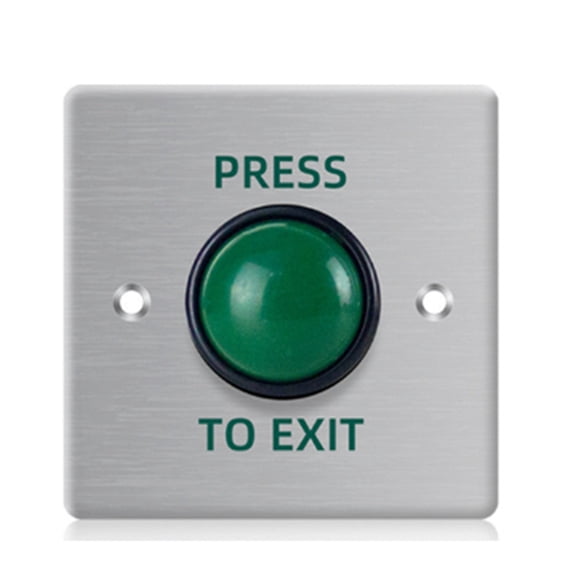 Door Exit Push Button Release Switch Opener Stainless Steel Panel for Door Access Control System Entry Open,1 * Switch Button
