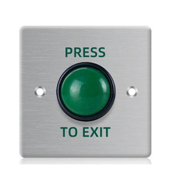 Door Exit Push Button Release Switch Opener Stainless Steel Panel for Door Access Control System Entry Open