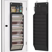 Over the Door File Organizer, Hanging File Folders Wall Organizer with 10 Large Pockets for Papers, Charts, Mails, Magazine, Office and Back To School Supplies 