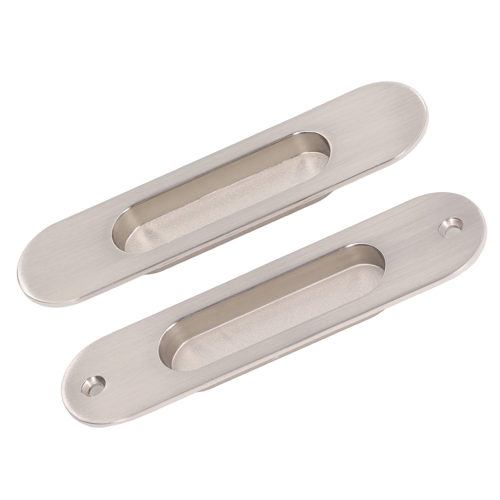 Door Finger Flush Pull, Rectangular Shaped 4 Screws Sliding Door Finger