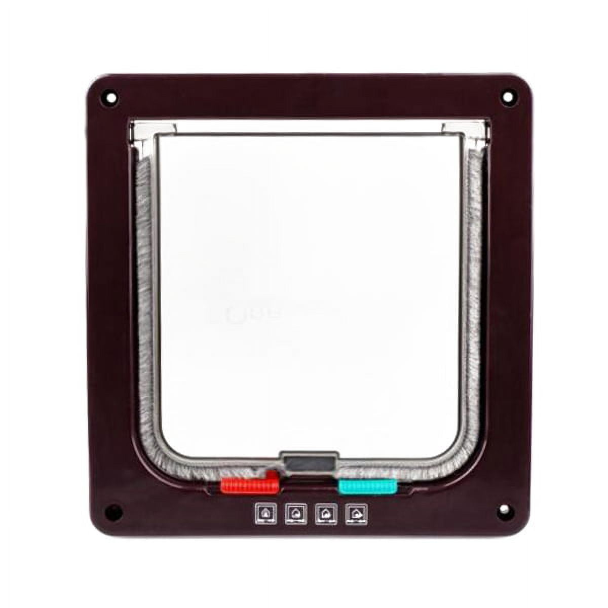 Door Flap Cat Dog Pet 4 Way Entry Exit Cats Doors Dogs Kit Lock Large