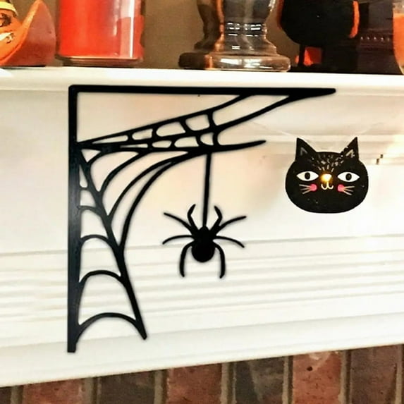 Door Frame Corner Decor Bird Decor Wall Sticker Door Corner Halloween Corner Spider Web Decor Sign Door Trim for Home B