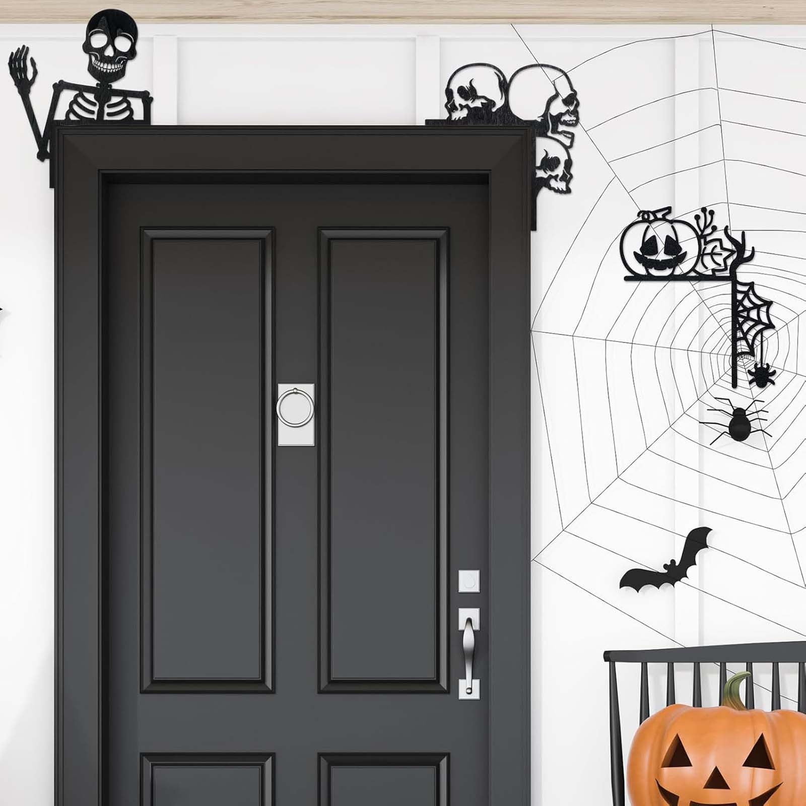 Door Frame Decorations New Wooden Door Topper Room De Cor Witch Bat