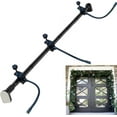 thumbnail image 1 of Door Frame Garland Hanger,Heavy Duty Christmas Halloween Decoration Holder for 32''-80'' Front Door,Easy Installation Holiday Wreath Tension Rod for Wreaths,Lights,No Screws Drilling Glue Damage Free, 1 of 7