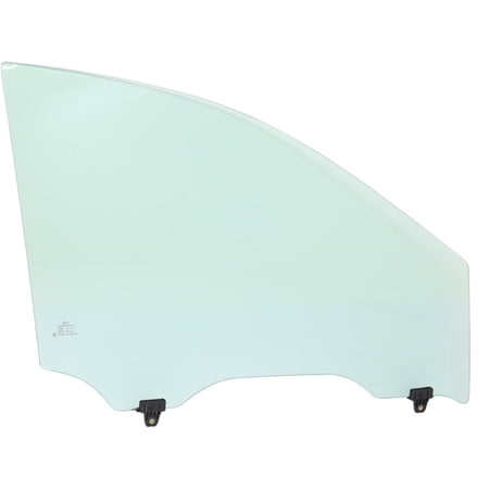 Door Glass Compatible with 2014-2019 Infiniti QX60 2013 JX35 Front, Right Passenger Green Tint FD25562 GTYN