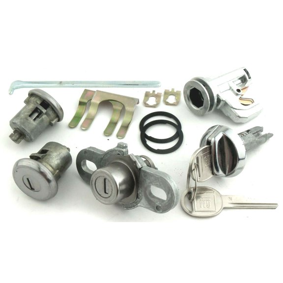 Door Glovebox and Trunk Lock Set 1972-1973 Pontiac Firebird and Trans AM