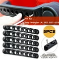thumbnail image 1 of Door Grab Handle Inserts Cover Decoration Trim Fit 4-Door Jeep Wrangler JK 07~17, 1 of 5