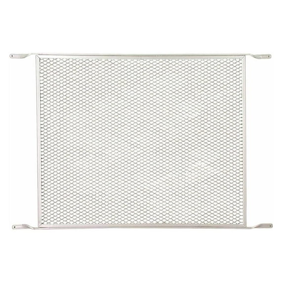 Door Grille 36 Inch - 19x36 Inch Aluminum Screen Door Protector - Pet & Damage Resistant Grille for Screen & Storm Doors - Mill Finish No Size