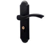 Door Handle Accessory Set fit Pella Door Handle Replacement Part, with Key and Lock Cylinder, Mortise Lock Not Included Brushed
