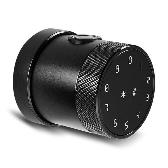 Door Handle Biometric Finrprint Keypad Digital Electronic Ttlock Smart Bedroom Round Knob Door Lock ,Easy to Use
