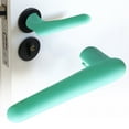 thumbnail image 1 of Door Handle Covers, Heavy Duty Door Knob Covers Silicone Door Handle Glove Covers Anti-Static Safety Door Knob Protector for Flat Square Door Levers (Mint Green/1 Pcs) 5.31x2.17", 1 of 8