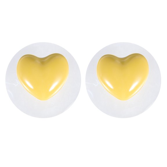 UKCOCO Heart Shaped Knobs for Cabinet Doors 1 Pair 2.4*1.6in