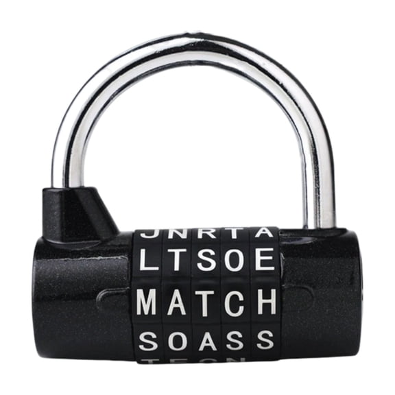 Door Handle Password Lock 5 Letter Combination Lock Padlock Wardrobe Combination Lock Security Lock Gym Locker