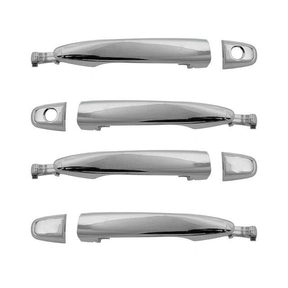 Door Handle Set 4 Piece - Compatible with 2004 - 2010 Toyota Sienna 2005 2006 2007 2008 2009