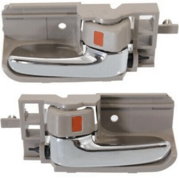 Door Handle Set For Pontiac Scion Toyota Brown Bezel w/Chrome Lever 2-Pcs Fits select: 2006 TOYOTA COROLLA CE/LE, 2007-2008 TOYOTA COROLLA CE/LE/S
