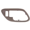 thumbnail image 1 of Door Handle Trim Compatible with GMC C/K FULL SIZE P/U 1995-2002/SUBURBAN 1995-1999 LH Inside Brown (Tan) with Lock Hole, 1 of 5