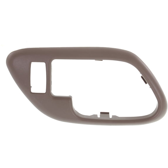 Door Handle Trim Compatible with GMC C/K FULL SIZE P/U 1995-2002/SUBURBAN 1995-1999 LH Inside Brown (Tan) with Lock Hole