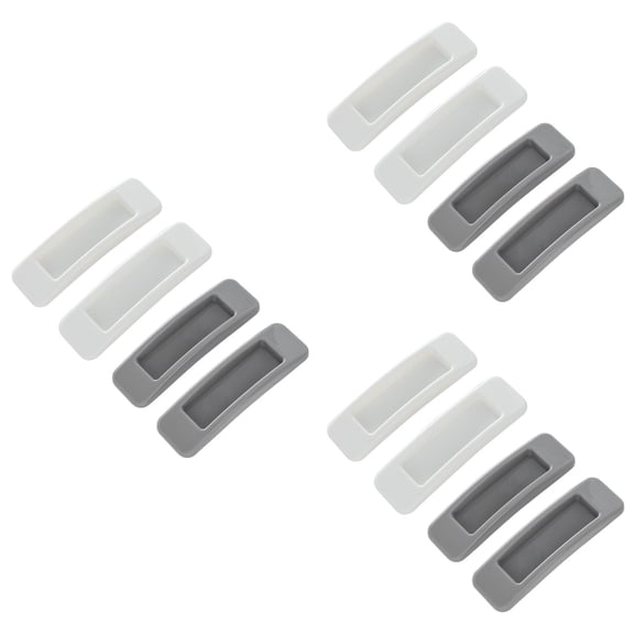 Door Handles for Interior Doors Rectangle Refrigerator Cabinet Closet Knob Instant 12 Pcs