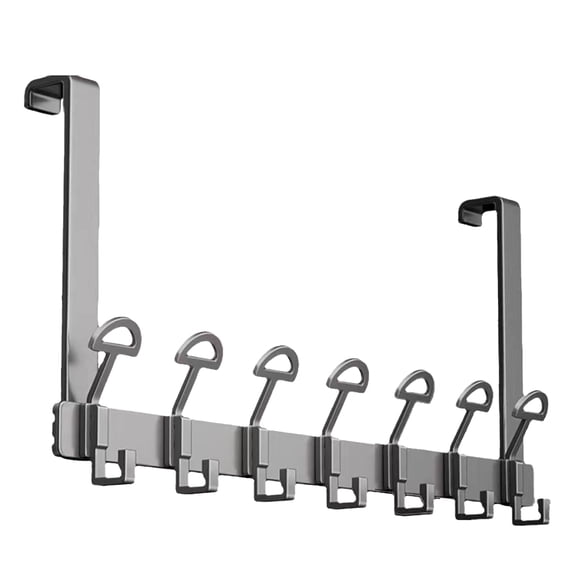Door Hanger Bracket, Heavy Duty Over The Door Rack, Bracket With Rounded Top For Living Room, Bathroom, Bedroom, Kitchen Hanger Clothes, Towels, Hats, Coats