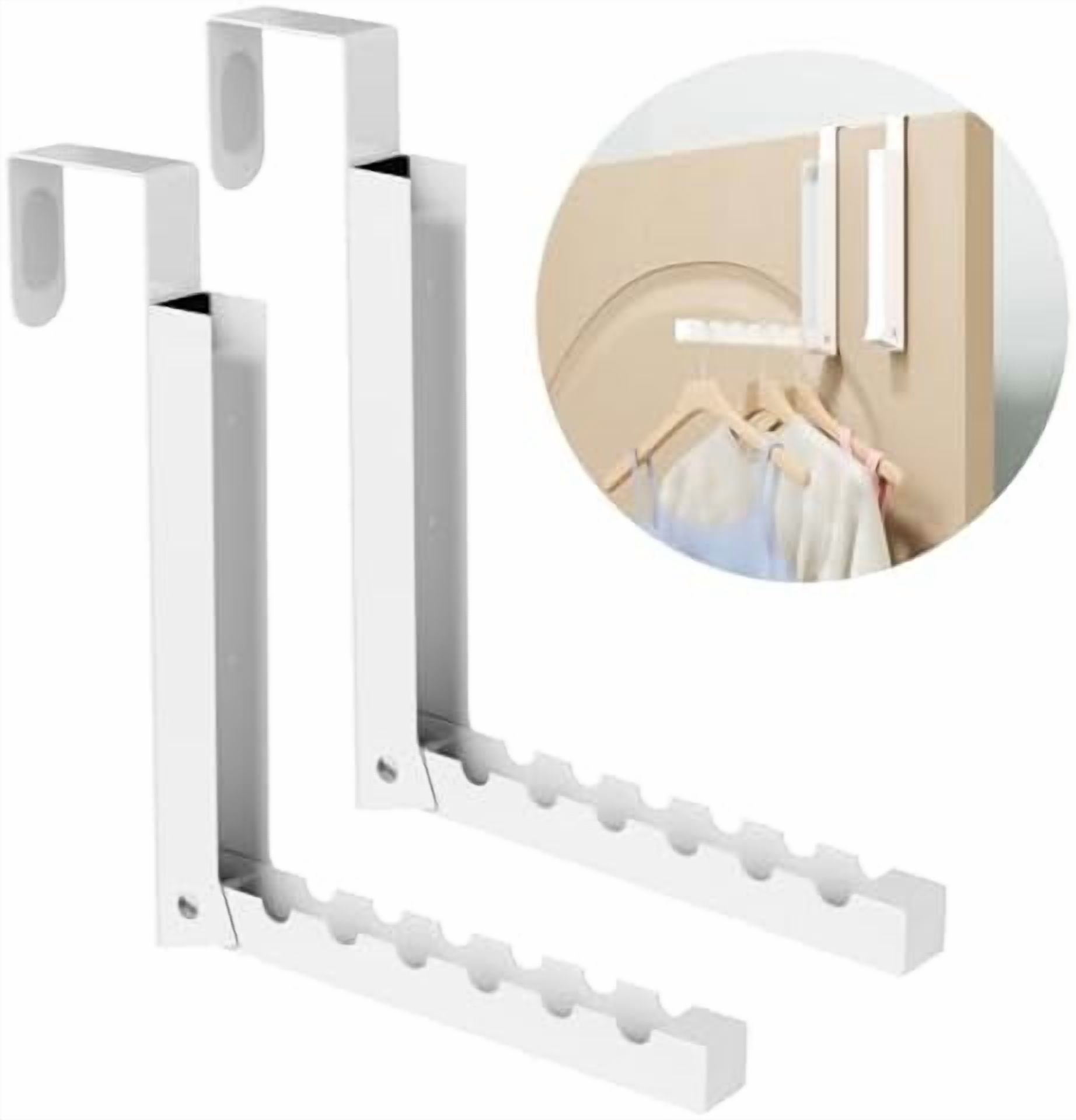 Collapsable Coat Racks Over The Door Hanger Folding Clothes Drying Rack, Folding Hanging Coat ...
