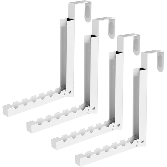 Over The Door Hanger Folding Clothes Drying Rack, Folding Hanging Coat Rack for Indoor Laundry Room Compact Small Space Foldable Portable Clothing Hanger Hook Collapsible- 4 Pack(White)