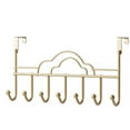 thumbnail image 1 of Over The Door Hanger Gold, Door Hanger Hook, Door Coat Hanger Organizer, Over Door Towel Rack for Bathroom, Back Door Hooks for Hanging Clothes Bags,1 Pack, 1 of 6