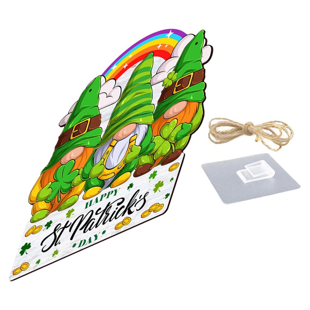 Door Hanger Irish Hanging Gnome Sign Coat Hangers Wall Accent Decor