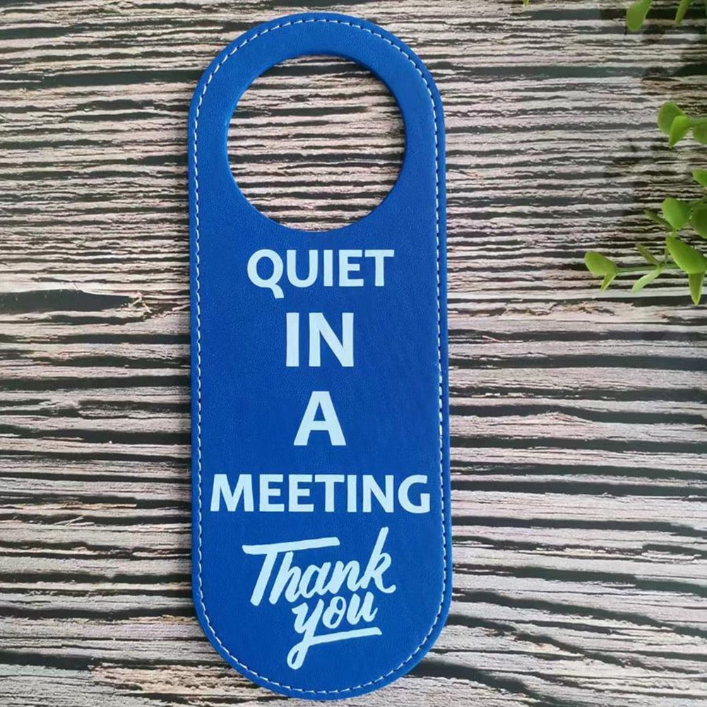 Door Hanger Tags Pu Leather Cleaning Label Do Not Disturb Signs Double ...