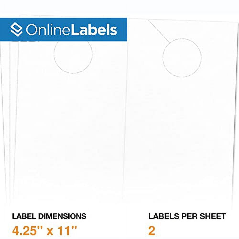 Door Hangers - 4.25 x 11 - Cardstock - Pack of 2,000, 1,000 Sheets ...