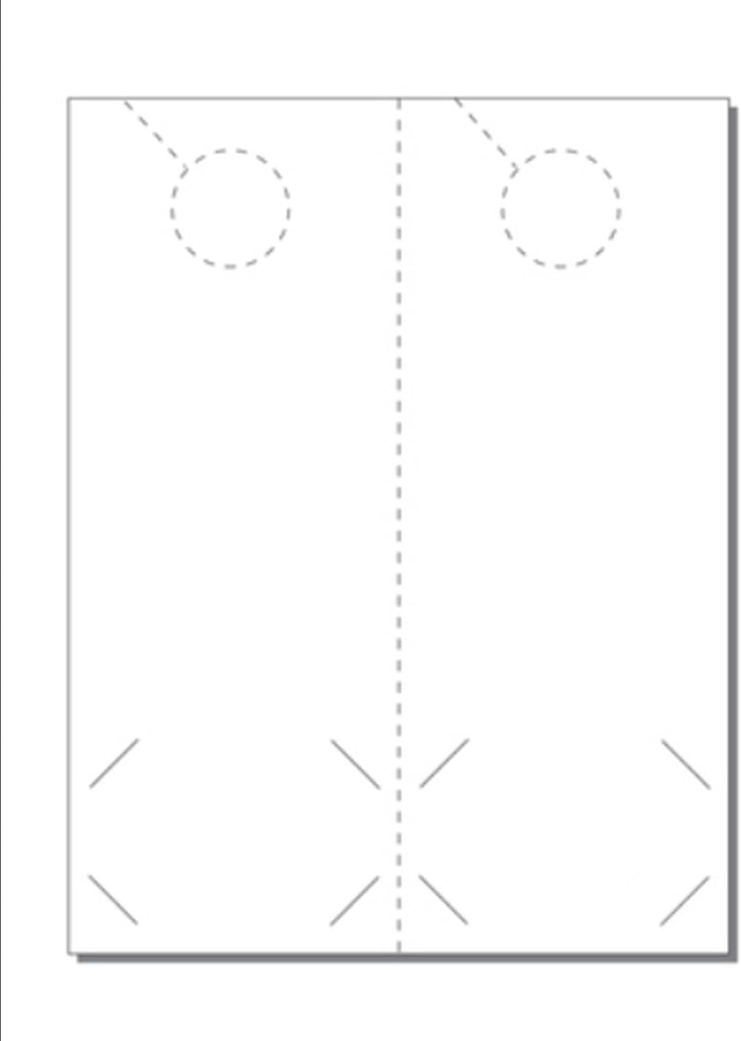 Door Hangers For Business Cards, PrintReady, 4.25" X 11", 2UP On 8.5