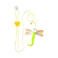 thumbnail image 1 of Door-Hanging Cat interactive Teasers, Elastic 5.58Ft Rope Cat toys with Dragonfly-Shaped Plush & Bell, Suction Cup-Mounted Self-Play Entertainment tools for indoor Kittens & Adult, 1 of 3