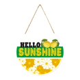 thumbnail image 1 of Door Hanging Decoration - Household Doorplate - Color Sunflower Welcome To The Wall Decoration Family Office Kitchen Farmhouse Classroom Round Wall Mounted Summer Summer - 1Pc Sign, 1 of 4